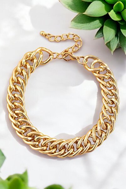 Dumledo Uzay Yolu Kalın Gold Çelik Bileklik