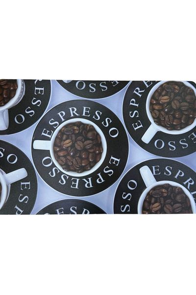 MIHAELA Coffee Patterned 6-Piece American Service Set: Erasable, Plastic, Decorative, Practical 30X45 cm