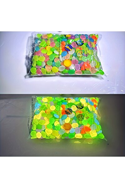 Choice 100pcs Mixed Colo 100pcs Glow In The Dark Pebbles, Resin Luminous Ston...