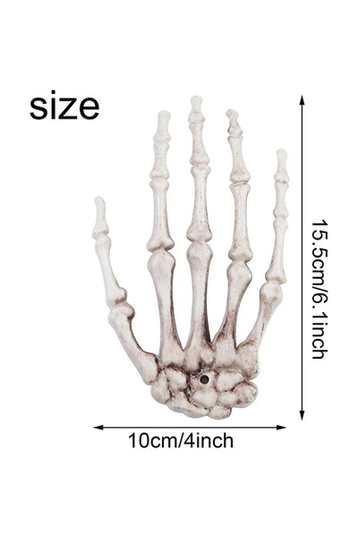 Choice 2pcs(1pair) Skeleton Hands 1-6Pair Halloween Skeleton Hand Scary Reali...
