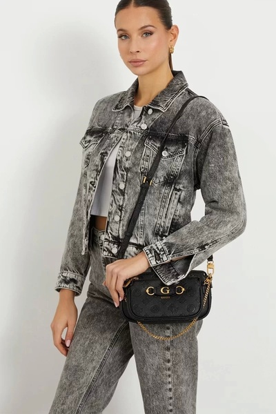 Guess Kadın Izzy 4g Şakayık Logolu Mini Çapraz Çanta