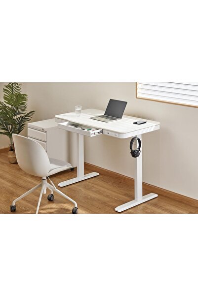 voltix Elektrikli Çalışma Masası Yüksekliği Ayarlanabilir Hafızalı 1x Type-C 1x Usb-A