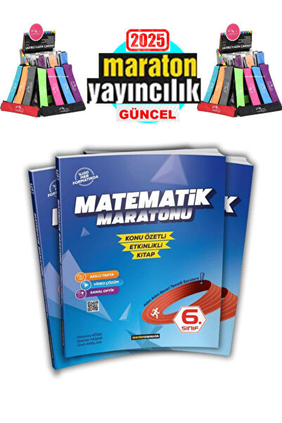 MARATON YAYINCILIK 6. Sınıf Matematik Maratonu(Konu Özetli-Etkinlikli) + Polo...