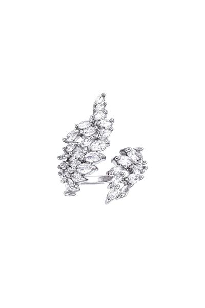neslyaccessories Zirkon Taşlı Rodyum Yüzük