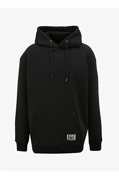 The Crow Black Hooded Collar Men's Sweatshirt - Tc3911