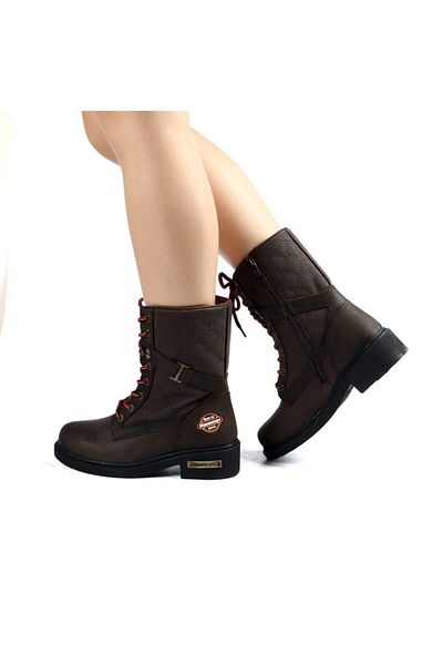 Hammer Jack Genuine Leather N Worker Brown Women's Boots