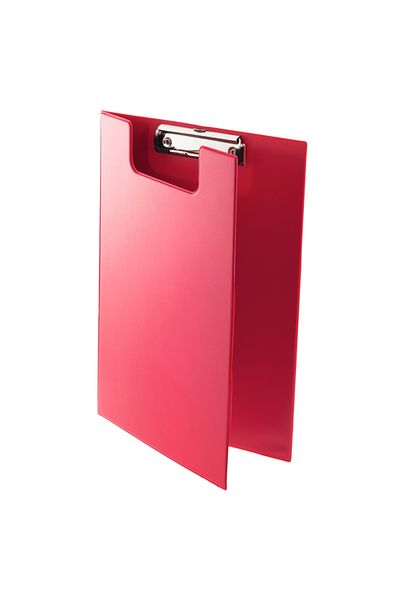 Bigpoint 100 Pieces A4 Capacity Metal Mechanism Covered Secretary Holder - Red