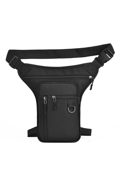 Choice حقيبة جانبية سوداء متعددة الجيوب من جلد الصناعي للرجال من MOJOYCE، منا...