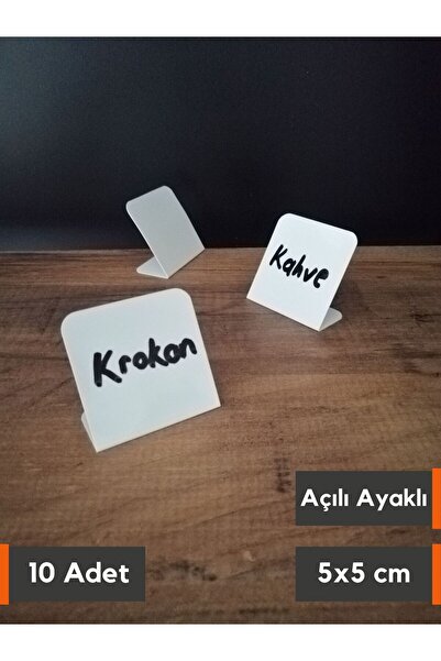 Şeffaf Etiket 10 komada brisivih PVC belih etiketa 5x5 cm, dekorativna etiket...