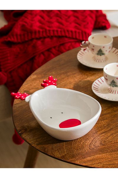 LC Waikiki New Year's Themed Ceramic Plate with Top Trendy Designs Special from Full Moon to New Year