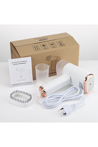 Choice1 مكواة بخار يدوية قابلة للطي بمقبس أوروبي، مثالية للملابس، للسفر، مكوا...