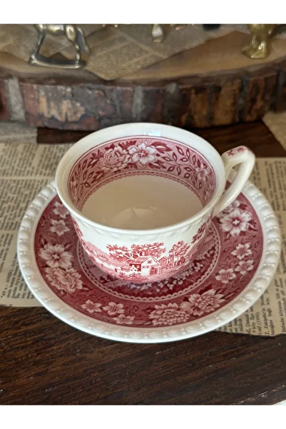 Villeroy & Boch Villeroy Boch Rusticana - Red Porcelain Antique, Stamped Tea and Coffee Cup