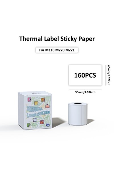 Choice3 لفة واحدة - ملصق حراري 50 × 40 مم متوافق مع طابعة الملصقات Phomemo M1...