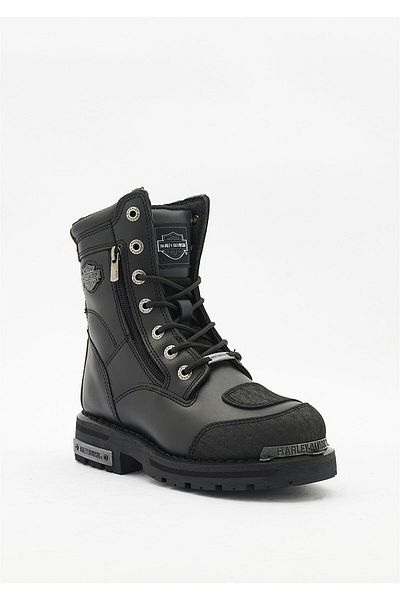 Harley Davidson Γυναικείες μαύρες δερμάτινες μπότες Riddick