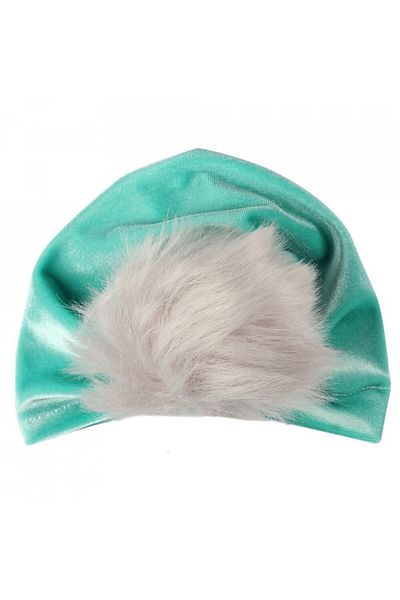OEM Drool Velvet Baby Turban (Color: Turquoise)