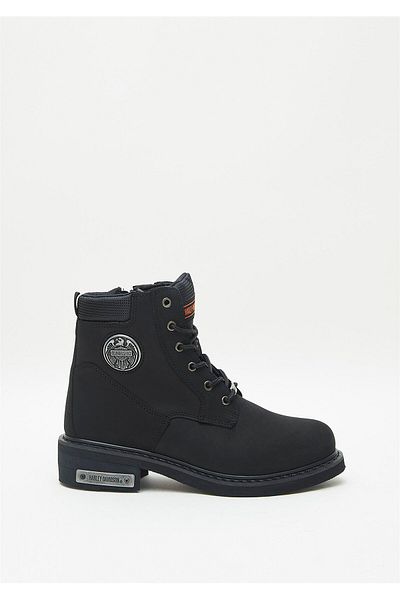 Harley Davidson Jim Ανδρικές μαύρες μπότες Nubuck