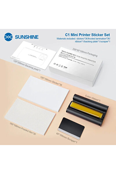 Choice SUNSHINE C1 Mini Mobile Phone DIY Color Film Printer WiFi Direct Connection for Film cutting mach...