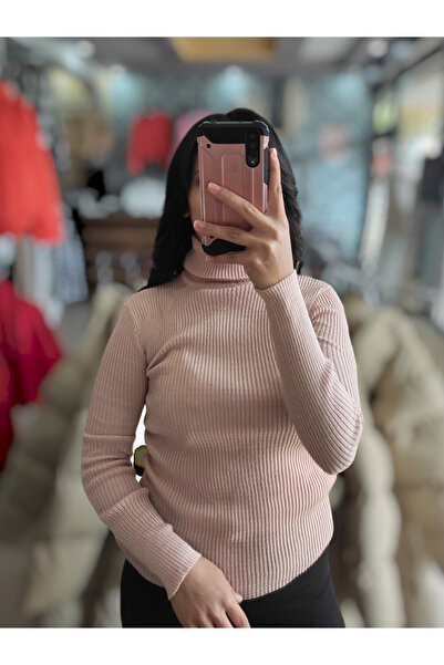 Sublime Butik Tricotaj cu gât pentru femei Bluză elastică cu textura moale