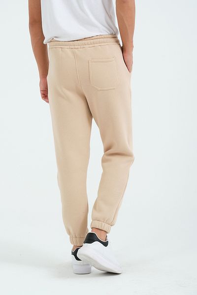 3 ROPE Unisex Φούτερ με τρεις κλωστές με φλις μπεζ