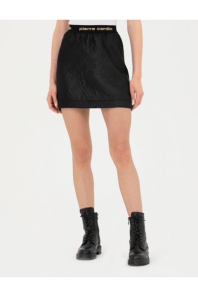 Pierre Cardin Black A-Line Woven Skirt 50273122 -Vr046