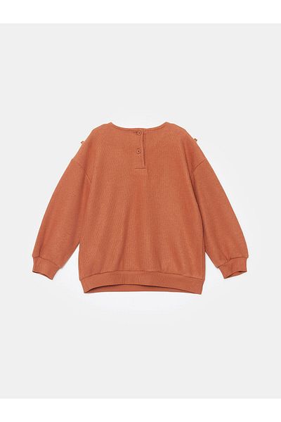 LC Waikiki Lcw Baby Collar Long Sleeve Baby Girl Sweatshirt