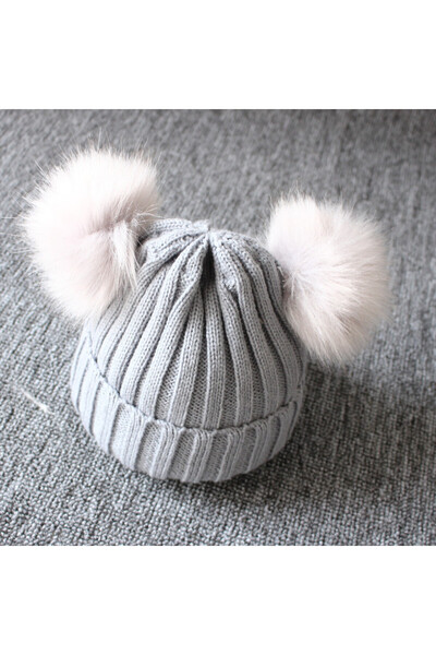 OEM Alex Hat with 2 Drool Pom Poms (Color: Khaki)