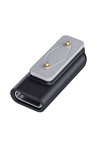 ALLOYSEED black Type C Charger Adapter Right Angle Charging Cable Converter W...