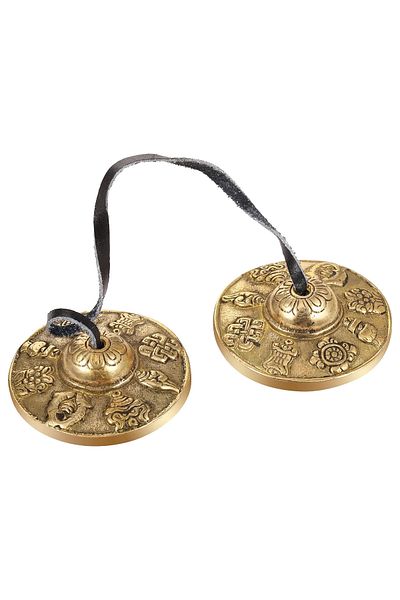 Choice Tibetan Tingsha Cymbals 2pcs, Meditation Sanskrit Brass Chime Bells for Spiritual Healing Mindful...