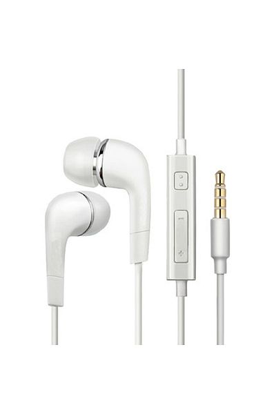 Choice White 2024 Ehs64 Earphones For Samsung Galaxy A52s A23 A13 A14 A9 S9 Headsets With Built-in Mic 3.5m
