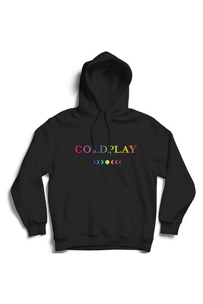 The Fame Coldplay, Moons, Moon Music, Рок метъл музикална група Памучен суитшърт с качулка