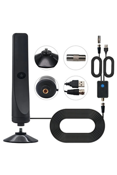 Choice black 4K UHD Digital TV Antenna Amplifier Signal Booster Indoor 50 Mil...