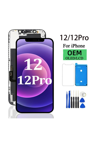 Choice3 شاشة OLED مقاس 12 بوصة لهاتف iPhone 12، شاشة LCD تعمل باللمس، مجموعة ...