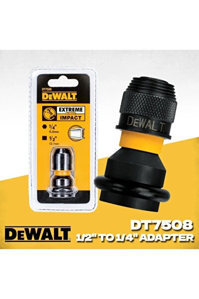 Choice DEWALT Impact Wrench Adapter DT7508-QZ 1/4" Hex to 1/2" Square Tool Accessories Ratchet Spanner S...