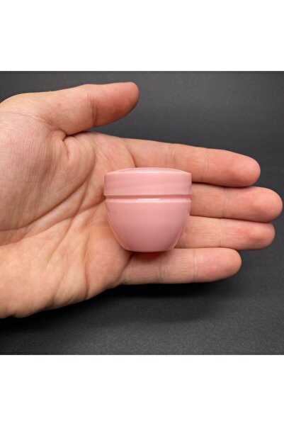 labshop41 20 Ml Kapaklı Pembe Krem Kavanozu , 20 Cc Minik Pomat Kutusu , Mini...