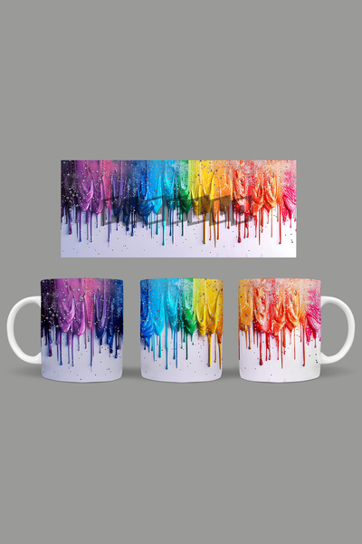 Fizello الدهانات المتدفقة - كوب ملون تحت عنوان Drops