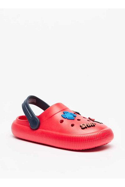 Marvel Boys' Spider-Man Applique Slip-On Clogs with Backstrap