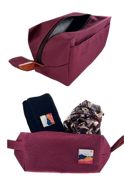 Sofist İstanbul Plum Make Up & Travel Bag Organizer Plum Mini Makeup and Travel Bag