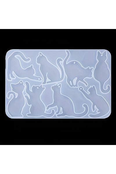 Choice 1pc,DiyCrystal Glue Resin Earrings Pendant Cute Dog Cat Animal Pendant Silicone Mold?forDiyJewelr...