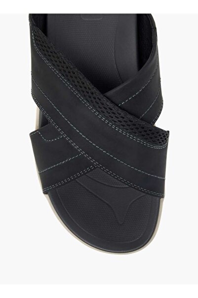LBL by Shoexpress Stitch Detail Slip-On Cross-Strap Sandals