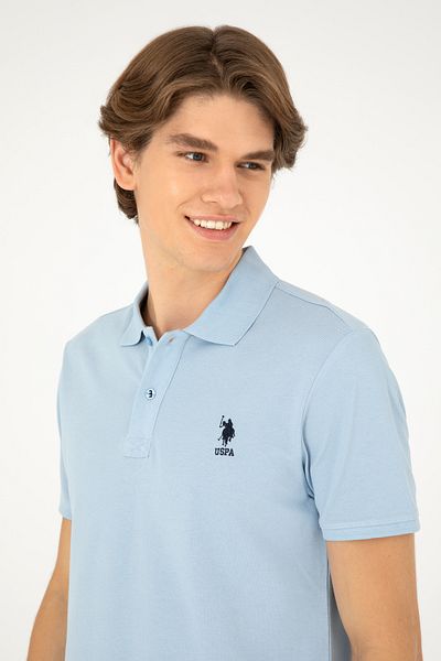 U.S. Polo Assn. Ανδρικό μπλουζάκι γαλάζιο Basic 50279613-VR003