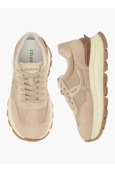 Celeste Women's Panelled Lace-Up Low Ankle Sneakers