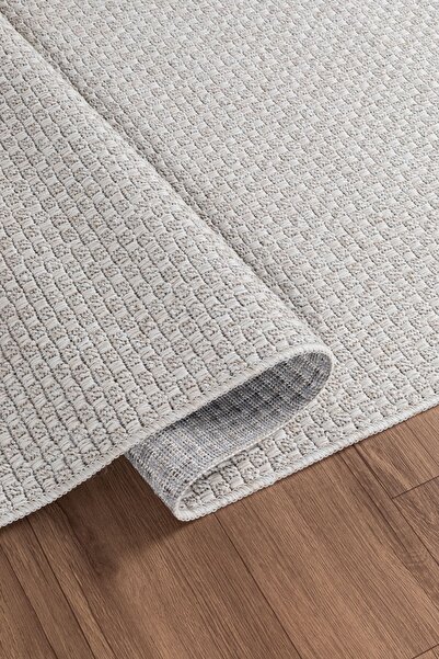 WOOF HOME Notre Premium Kalite Kaymaz Tabanlı Doğal Yıkanabilir Kilim Oturma ...