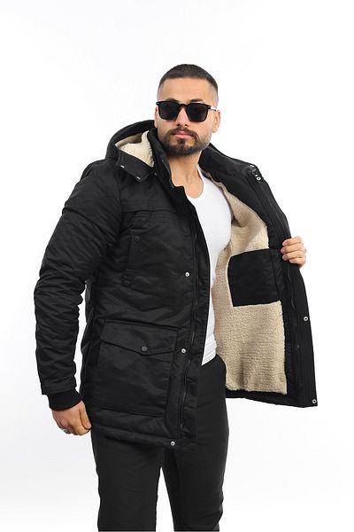 DOXGER ΧΕΙΜΕΡΙΝΑ ΓΟΥΝΑ ΕΣΩΤΕΡΙΚΟ ΠΑΛΤΟ SEYAR HOODED
