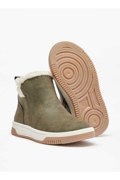 Juniors Solid Ankle Length Boots with Zip Closure and Pull Tabs