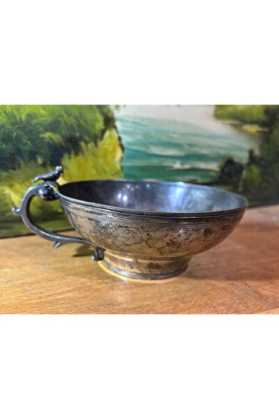 tayfuntufan antika koleksiyon Osmanlı dönemi tuğralı gümüş Çamçak 250 gram ağ...