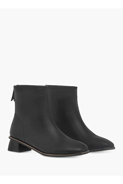 Celeste Women's Solid Ankle Boots with Zip Closure