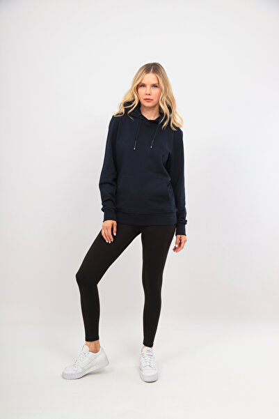 SOCCER Kapüşonlu Şardonsuz 3 İplik Kadın Sweatshirt 12170K