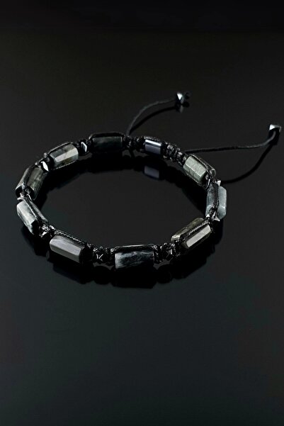 Seven Art Jewelry سوار من الحجر الطبيعي، سوار عين النسر والهيماتيت، سوار هدية...