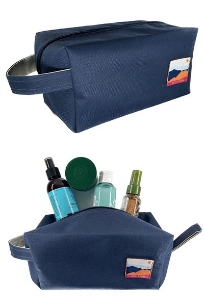 Sofist İstanbul Navy Blue Make Up & Travel Bag Organizer Navy Blue Mini Make Up and Travel Bag