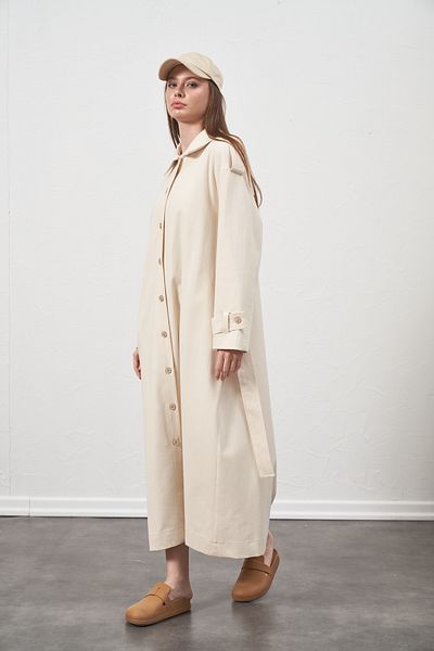 Kuaybe Gider NATURA ECRU TRENCH 7145